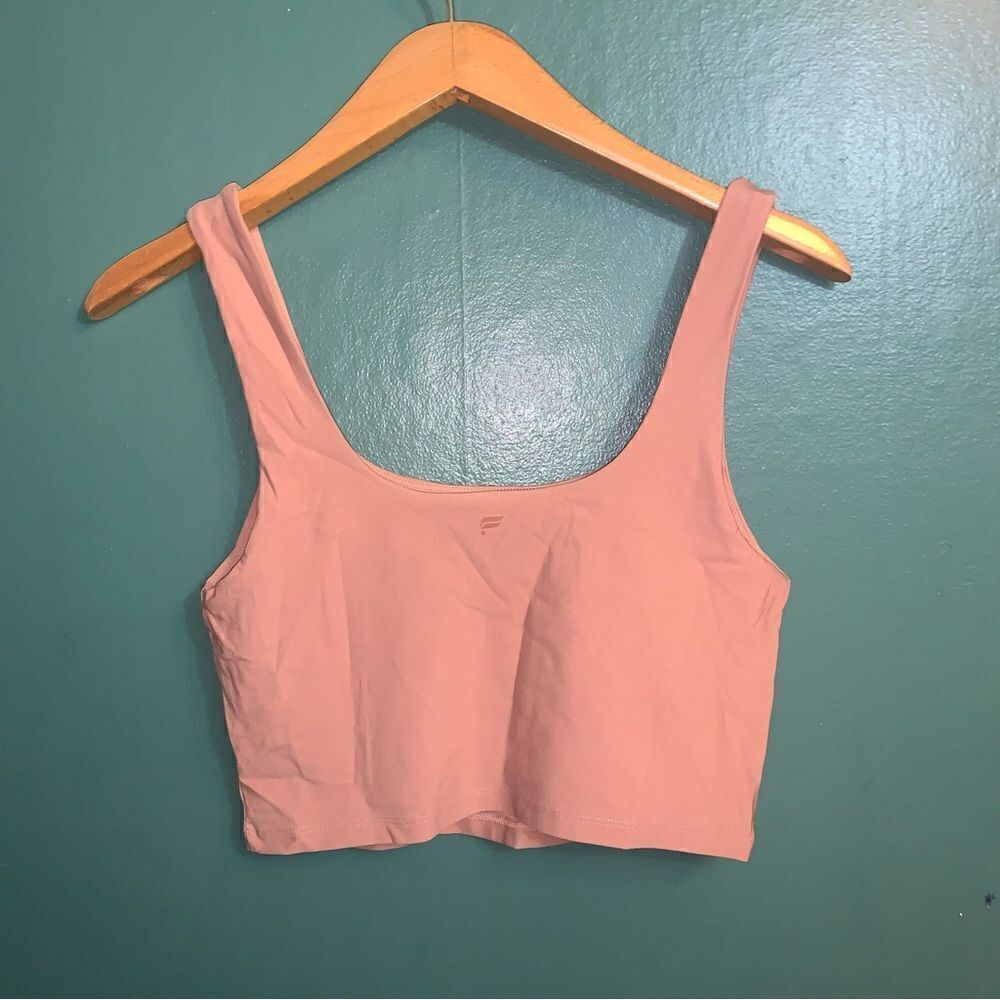 Pink Crop Tank Top Fabletics Medium - Picture 2 of 3